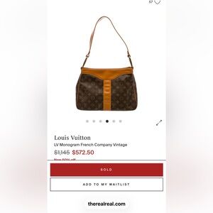 Authentic Louis Vuitton Vintage Monogram Shoulder Bag